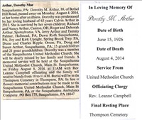 Arthur, DorothyMae